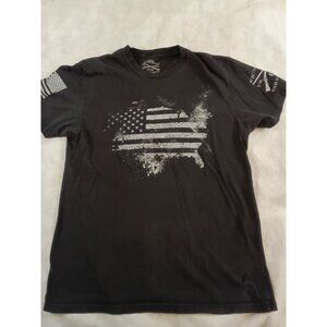 Grunt Style T-Shirt American Flag Mens Large